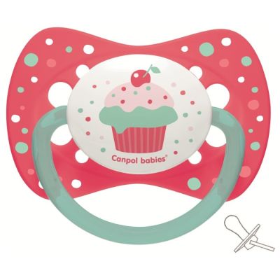 Varalica silikon 6-18m cupcake pink
