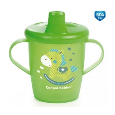 Solja za bebe sa ruckama,250 ml, 9mj+, toys green