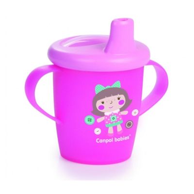 Solja za bebe sa ruckama,250 ml, 9mj+, toys pink