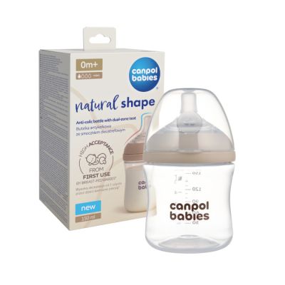 Flašica Canpol babies natural shape dual zone 150ml.