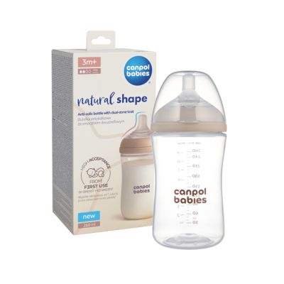 Flašica Canpol babies natural shape dual zone 260ml.