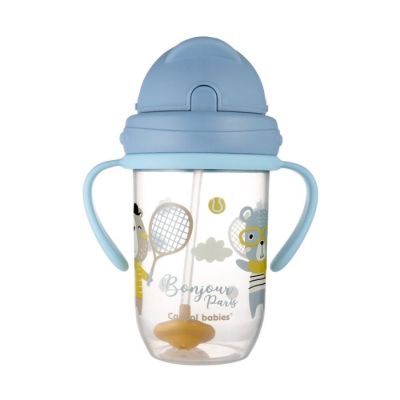 Šolja za bebe sa ručkama 270ml.plava  Bonjour Paris