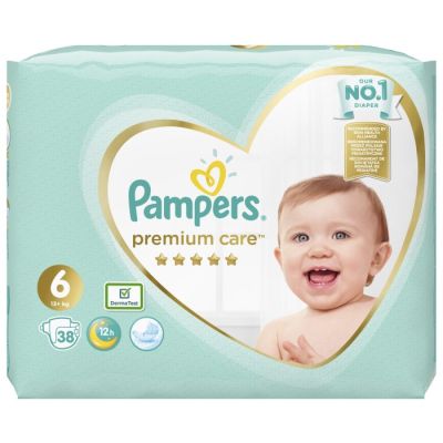 Pampers premium care 6 extra large 38 pcs.