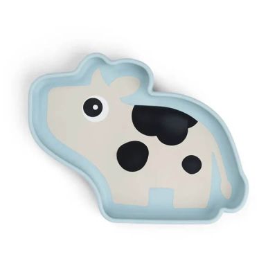 Silikonski tanjir sa vakumskim dnom, Dotti Blue