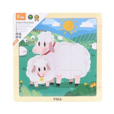 Igračka Master drvene puzle ovca 9kom.