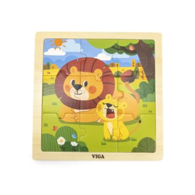 Igračka Master drvene puzle lav 9kom.