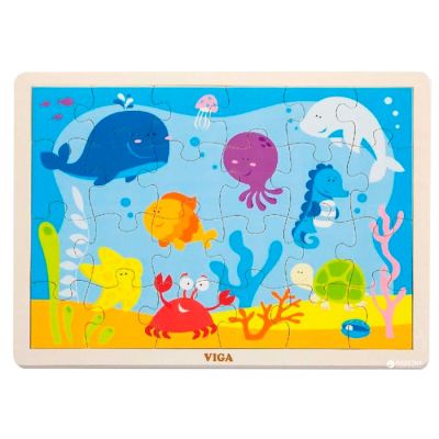 Igračka Master drvene puzle 24 kom okean