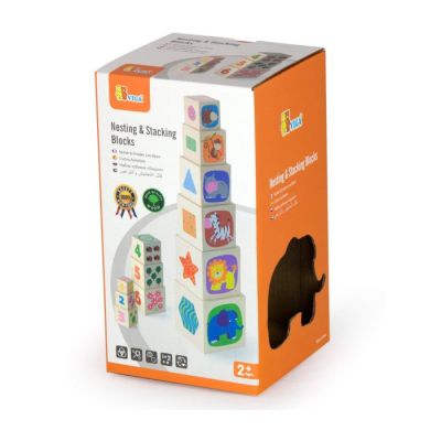 Igračka Master drvena igra slaganje kockica