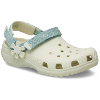 Crocs klompe classic denim flower