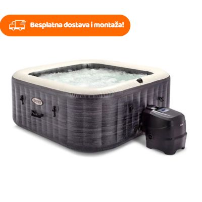 Intex hidromasažni bazen PureSpa Bubble Massage Greystone Deluxe za 4 osobe 2.11m
