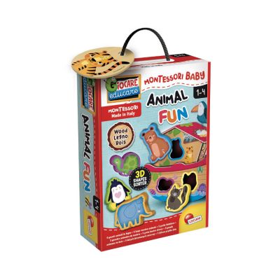 Montesori baby - drvene puzzle baby životinje