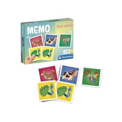 Igračka Clementoni memo pocket Noli farm animals