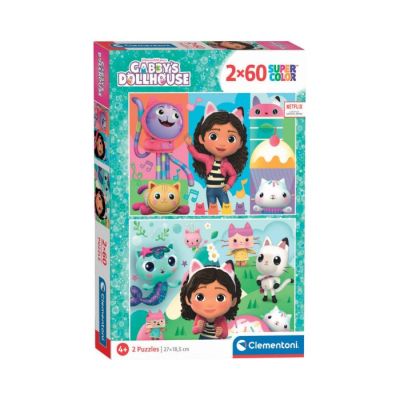 Igračka Clementoni puzle  2x60 Gabby's dool house