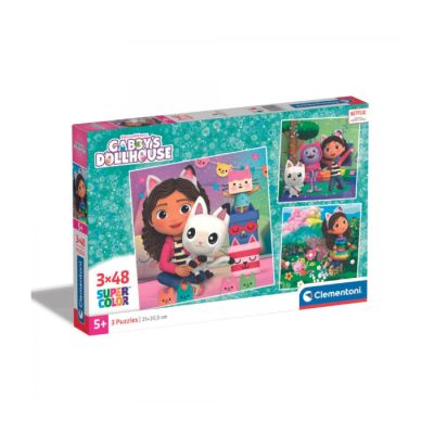 Igračka Clementoni puzle 3x48 Gabby's dollhouse