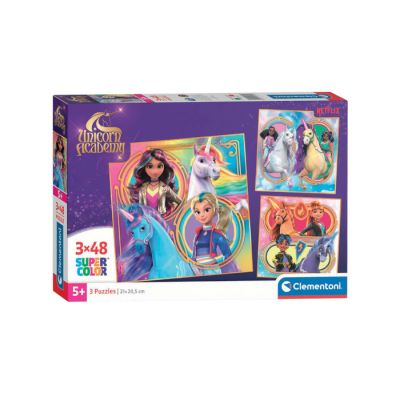Igračka Clementoni puzle 3x48 Unicorn Academy
