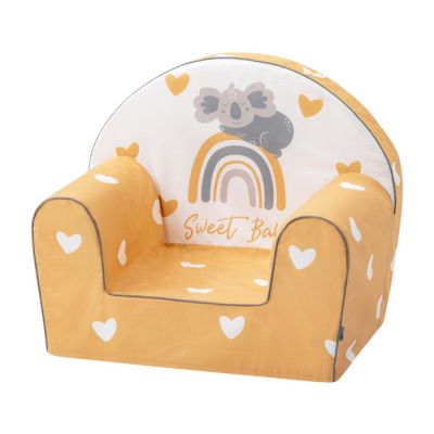 Fotelja Bubaba za djecu yellow hearts