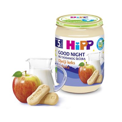 Kašica za laku noć - mlij. sa keksom i jabukom  190g