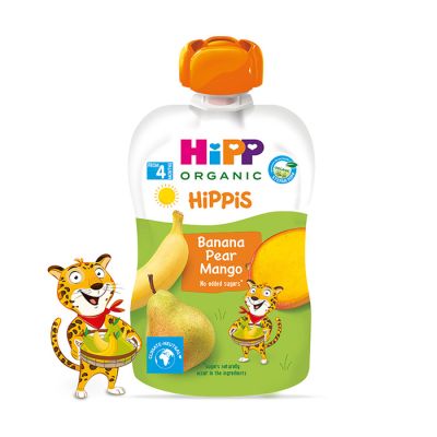 Voće u tubi-banana,kruška,mango 100g 4mj