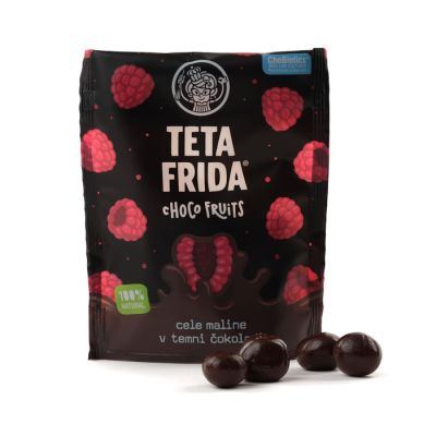 Teta Frida choco fruits cijele maline u crnoj cokoladi100g