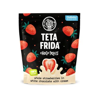 Teta Frida choco fruits cijele jagode u bijel. cok. sa kremom  100g