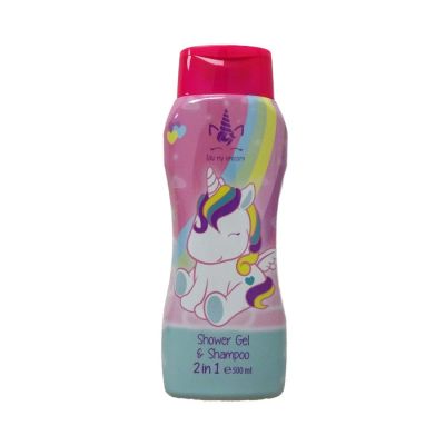 Gel za tuširanje Unicorn + šampon 500ml.