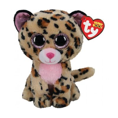 Igračka Ty Pliš pink leopard, 15cm. regular