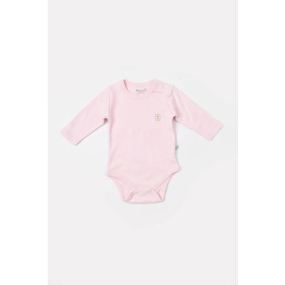 Bodi za bebe BiOrganic dugih rukava priroda rozi 68 cm