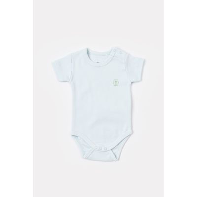 Bodi za bebe BiOrganic kratkih rukava priroda plavi 62 cm