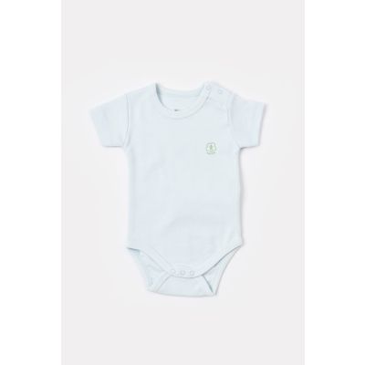 Bodi za bebe BiOrganic kratkih rukava priroda plavi 68 cm