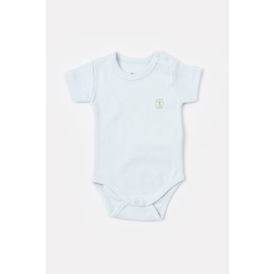 Bodi za bebe BiOrganic kratkih rukava priroda plavi 86 cm