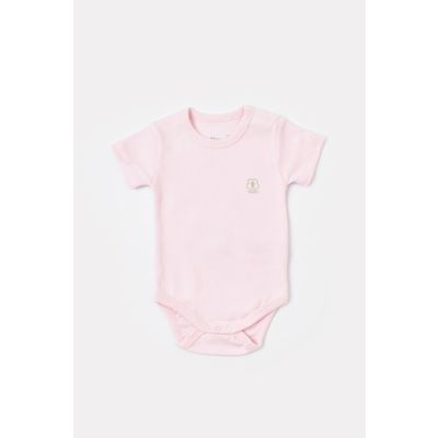Bodi za bebe BiOrganic kratkih rukava priroda rozi 56 cm
