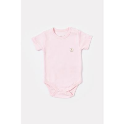 Bodi za bebe BiOrganic kratkih rukava priroda rozi 62 cm