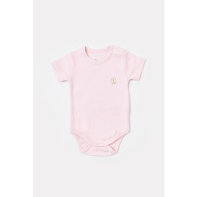 Bodi za bebe BiOrganic kratkih rukava priroda rozi 68 cm