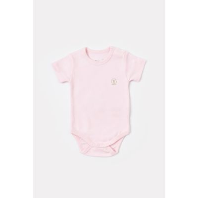 Bodi za bebe BiOrganic kratkih rukava priroda rozi 74 cm