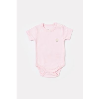 Bodi za bebe BiOrganic kratkih rukava priroda rozi 80 cm