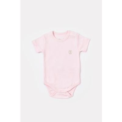 Bodi za bebe BiOrganic kratkih rukava priroda rozi 86 cm