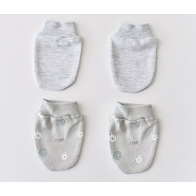 Rukavice za bebu BiOrganic 2 kom meda zagrljaj braon