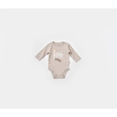 Bodi za bebu BiOrganic ovca/mjesec bež 56 cm