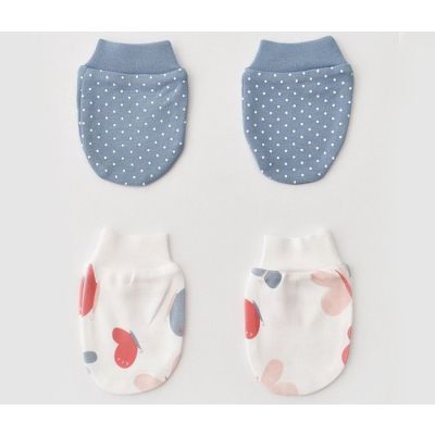 Rukavice za bebe BiOrganic 2 dijela crvene