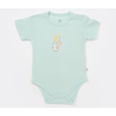 Bodi za bebu BiBaby kratki rukavi prijatelji zeleni 56 cm