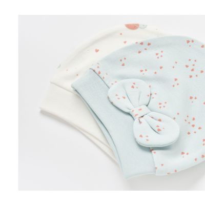 Kapa za bebu BiOrganic 2 komada zeko zelena