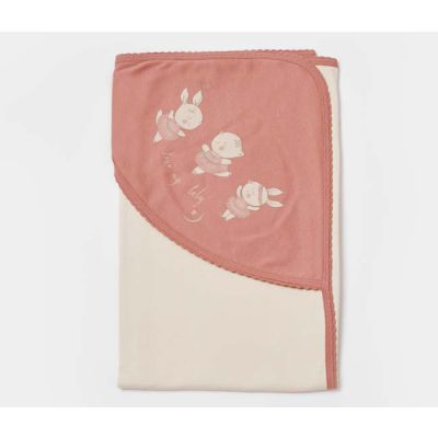 Peškir Bibaby princess  bež/roza 85*90 cm