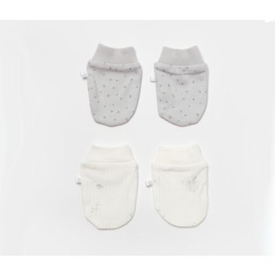 Bebi rukavice BiOrganic, koala 2/1, 0-6cm , sive