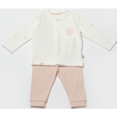 Pidžama Biorganic, koala, roza 92 cm