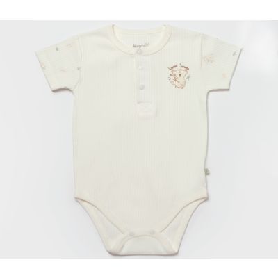 Bebi bodi kratki rukav Biorganic, zeleni 92 cm