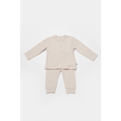 Bebi set BiOrganic 2/1 pantalone sa majicom, bež, 86cm