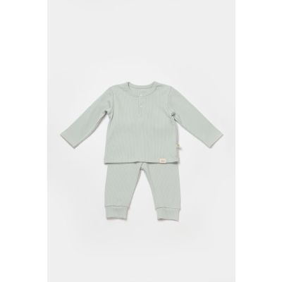 Bebi set BiOrganic 2/1 pantalone sa majicom, zeleni, 92cm