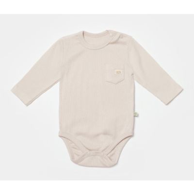 Bodi za bebe BiOrganic dugi rukav, 86cm , bež
