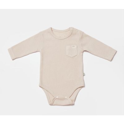 Bodi za bebe BiOrganic dugi rukav, 74cm , bež