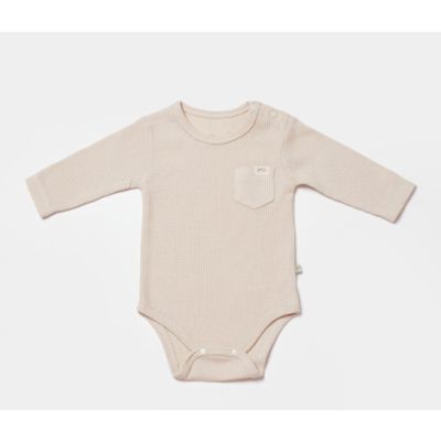 Bodi za bebe BiOrganic dugi rukav, 80cm , bež